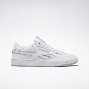 Adidasy Męskie Reebok Club C Revenge Plus Białe/Szare PL 02YOTJH